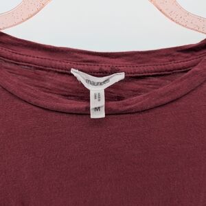Maurices Maroon Crew Neck Short Sleeve Tee